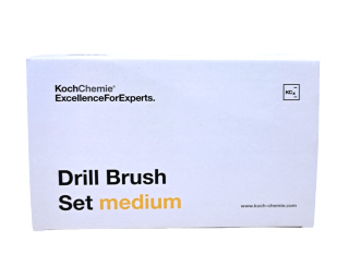 Drill Brush Set Medium, set perii curatare, galbene, medii