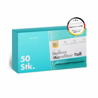 Endless Microfiber Roll, Laveta microfibra universala 250GSM, 30A 30cm, turcoaz, rola 50buc