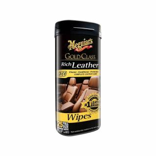 Gold Class Rich Leather Wipes, servetele curatare piele, 25 buc