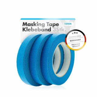 Masking Tape Blue - Banda mascare hidrorezistenta, pachet 3buc.