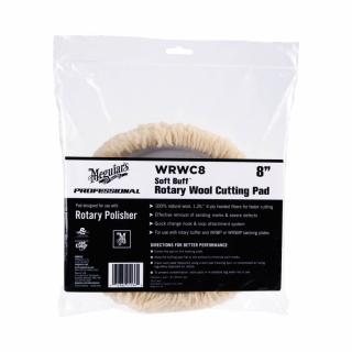 Soft Buff Rotary Wool Cutting Pad 8  , disc polish cu blana naturala, diametru 20,32 cm