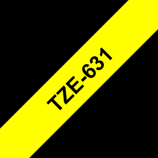 Brother TZ-631 P-touch blackyellow