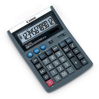 Calculator birou Canon TX-1210E, display LCD, alimentare solara si baterie, conversie Euro-local, tax.