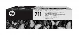 Cap de imprimare HP 711 (C1Q10A), 4 culori (negru, albastru, roz, galben)