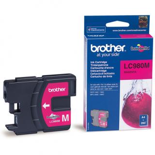 Cartus cerneala Brother LC980M, roz (Magenta), original, 260 pagini