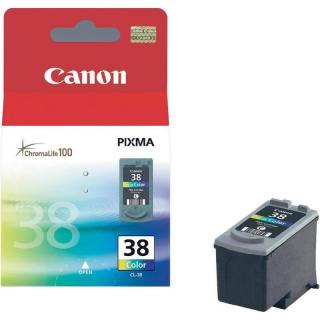 Cartus cerneala Canon CL-38, color (Cyan, Magenta, Galben), original, 205 pagini, 9 ml.