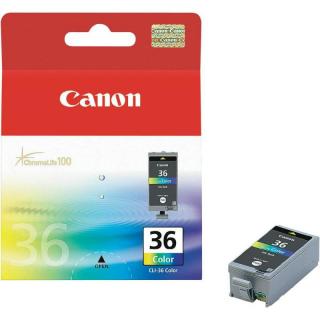 Cartus cerneala Canon CLI-36, color (galben, cyan, magenta), original, 249 pagini, 12 ml