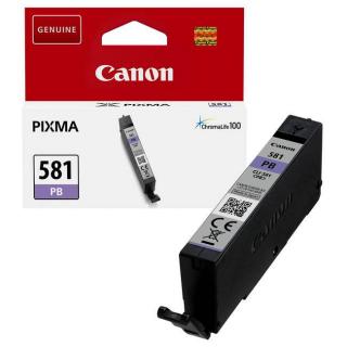 Cartus cerneala Canon CLI-581PB, albastru foto (photo blue), original, 241 pagini, 5.6 ml