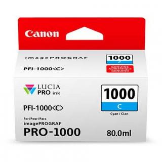 Cartus cerneala Canon PFI-1000C Cyan (albastru), original, 675 pagini , 80ml