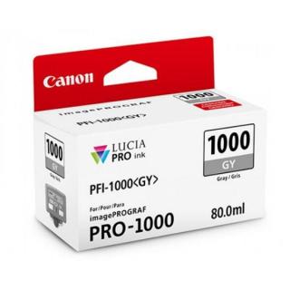 Cartus cerneala Canon PFI-1000GY, gri (grey), original, 106 pagini A2, 80 ml