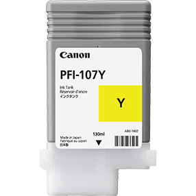 Cartus cerneala Canon PFI-107Y, galben (yellow), original, 130 ml