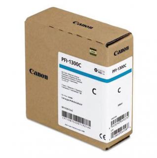 Cartus cerneala Canon PFI-1300, albastru (cyan), original, 330 ml