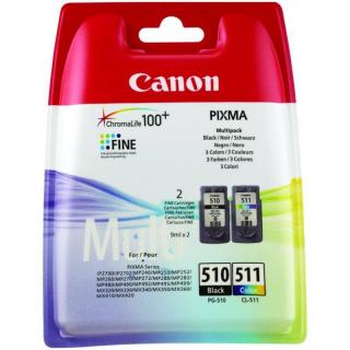 Cartus cerneala Canon PG-510 CL-511 Multipack, negru si color (black and colour), original, 450 pagini