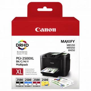 Cartus cerneala Canon PGI-2500XL, patru culori (Cyan, Magenta, Yellow, Black), original, 2500 pagini, 70.9 ml.