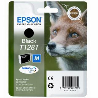 Cartus cerneala Epson T1281, negru (black), original, 185 pagini, 5.9 ml