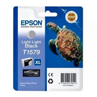 Cartus cerneala Epson T1579 foarte negru (Light Light Black), original, 260 pagini, 25.9 ml