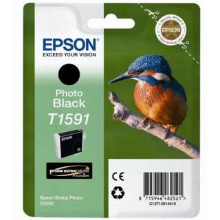 Cartus cerneala Epson T1591, negru foto (photo black), original, 560 pagini, 17 ml