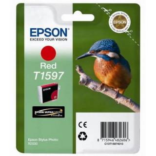 Cartus cerneala Epson T1597, rosu (red), original, 17 ml