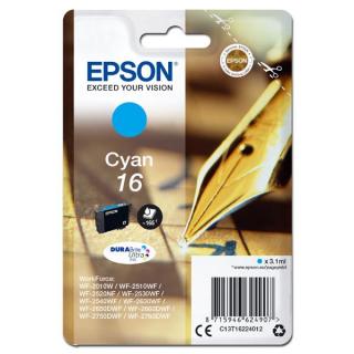 Cartus cerneala Epson T1622, albastru (cyan), original, 165 pagini, 3.1 ml