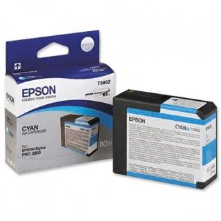 Cartus cerneala Epson T580200, cyan (albastru), original, 100 pagini, 80 ml