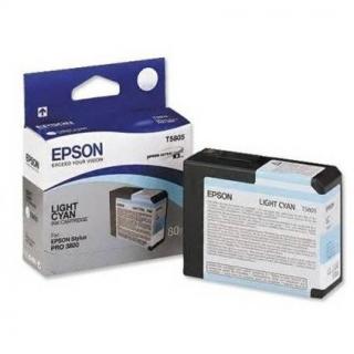 Cartus cerneala Epson T5805, albastru deschis (light cyan), original, 80 ml