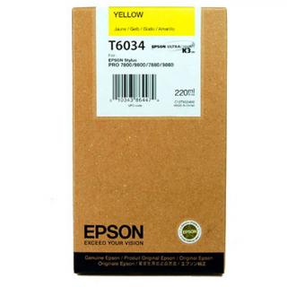 Cartus cerneala Epson T603400 , galben (Yellow), original, 220 ml