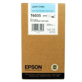 Cartus cerneala Epson T6035, albastru deschis (Light Cyan), original, 220 ml