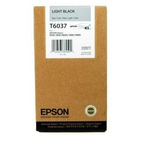 Cartus cerneala Epson T6037, negru deschis (Light Black), original, 220 ml