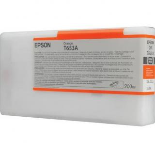 Cartus cerneala Epson T653A, portocaliu (orange), original, 200 ml