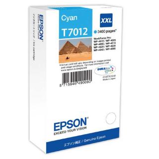 Cartus cerneala Epson T7012, cyan (albastru), original, 3400 pagini, 34.2 ml