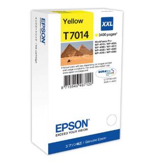 Cartus cerneala Epson T7014, galben (yellow), original, 3400 pagini, 34.2 ml