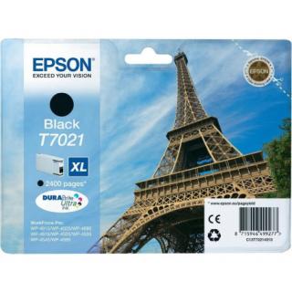 Cartus cerneala Epson T7021, negru (black), original, 2400 pagini, 45.2 ml.