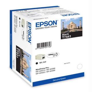 Cartus cerneala Epson T7441, negru (black), original, 10000 pagini, 181 ml