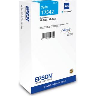 Cartus cerneala Epson T7542, albastru (cyan), original, 7000 pagini, 69 ml