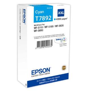 Cartus cerneala Epson T7892, albastru (cyan), original, 4000 pagini, 34.2 ml