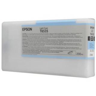 Cartus cerneala Epson UltraChrome HDR T6535, albastru deschis (Light Cyan), original, 200 ml