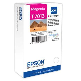 Cartus cerneala Epson WorkForce Pro WP T7013, roz  (magenta), original, 3400 pagini, 34.2 ml