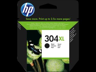 Cartus cerneala HP 304XL (N9K08AE), negru (black), original, 300 pagini, 5.5 ml