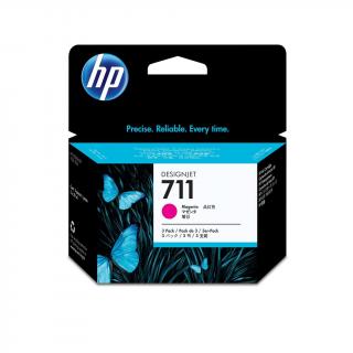 Cartus cerneala HP 711 (CZ135A), magenta (roz), original, 3 x 29 ml