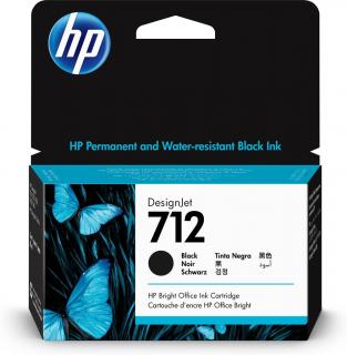 Cartus cerneala HP 712 (3ED70A) black (negru), original, 38 ml