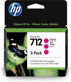 Cartus cerneala HP 712 (3ED78A) magenta (roz), original, 29 ml