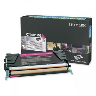 Cartus toner Lexmark C736H1MG (C736, X736, X738), Magenta, original, 10.000 pagini