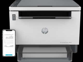 Imprimanta multifunctionala HP LaserJet Tank 1604w, Laser, Monocrom, Format A4, Wi-Fi