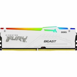 Memorie Kingston Fury Beast RGB White Intel XMP 3.0 AMD EXPO, 16GB, DDR5-6000MHz, CL36