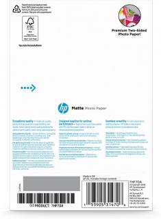 Paper Media HP Matte FSC photo 4x6 (10x15) 25 sheet