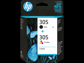 Set cartuse cerneala HP 305 2-Pack Tri-color Black 6ZD17AE