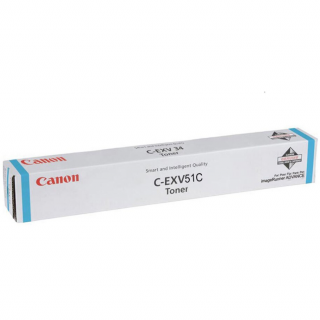 Toner Canon C-EXV51C, albastru (cyan), original, 60.000 pagini