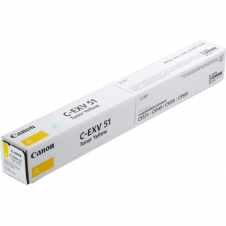 Toner Canon C-EXV51Y, galben (yellow), original, 60000 pagini