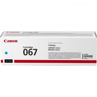 Toner Canon CRG-067C, cyan (albastru), original, 1.25k pagini pentru i-SENSYS LBP631,  LBP633,  MF651, MF655, MF657