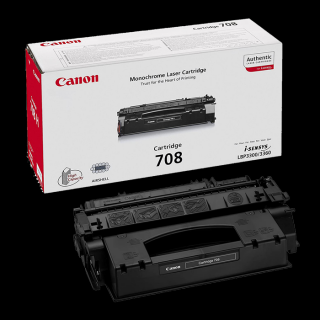 Toner Canon CRG-708, Negru (Black), Original, 2.5k pagini pentru i-Sensys LBP3300, LBP3360